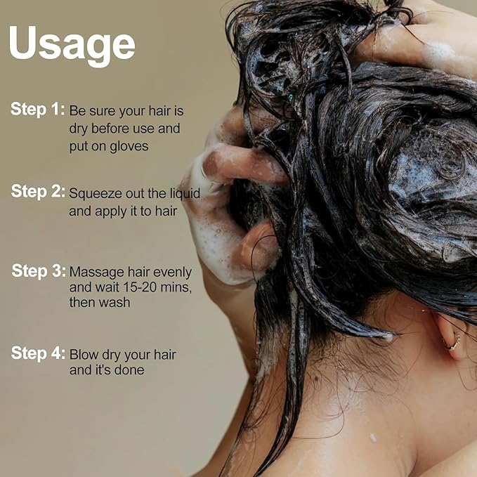 Light Brown Hair Dye, Hair Dye Shampoo for Men and Women, Hair Color Shampoo For Home Use, Shampoo Para Canas, Hair Dye Shampoo 3 in 1, 16.9 Fl Oz (Light Brown)