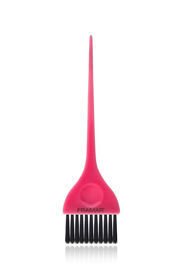 FRAMAR Classic Hair Color Brush – Hair Dye Brushes For Hair Stylist, Hair Coloring Brush, Color Applicator Brush, Tint Brushes For Hair Color, Dye Brush Tools - Pink