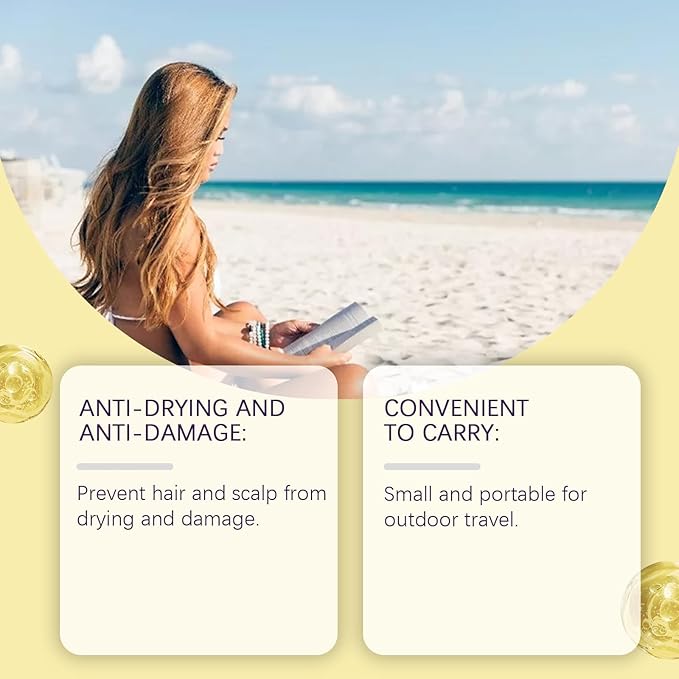 2 Pcs Ultimate Hair and Scalp Sunscreen Spray SPF 30 PA++ Oil Control Lightweight Breathable for All Hair Colors and Types.