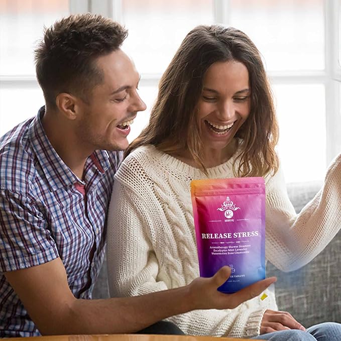 18-Pack Shower Steamers Aromatherapy, Christmas Stocking Stuffers Gifts for Women or Men, Organic Shower Bombs with Chamomile Rose Lavender Mint Watermelon Eucalyptus Essential Oil