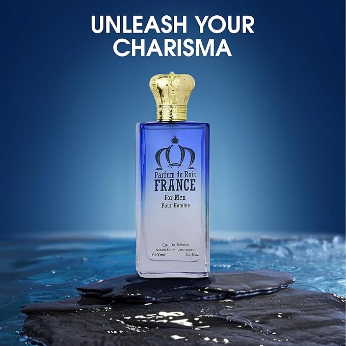 Parfum de Rois Sensual Woody Fragrance for Men | Long Lasting Cologne Aromatic Scent, Eau de Parfum Natural Spray - Great Holiday Gift, 3.4 Fl Oz/100 Ml