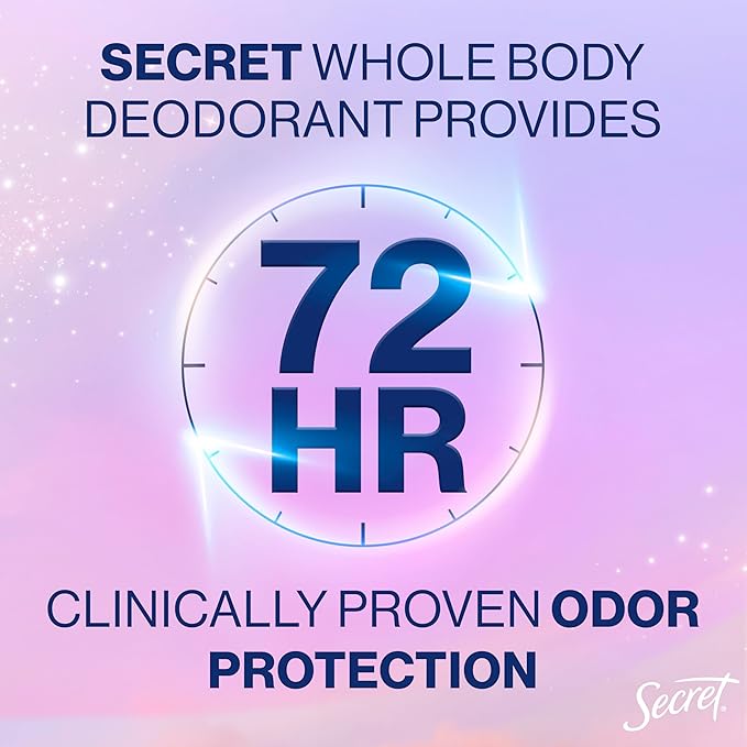 Secret Whole Body Deodorant for Women, Spray White Tea & Jasmine Scent, Aluminum Free Deodorant Spray, 72 HR Odor Protection, 3.5 oz