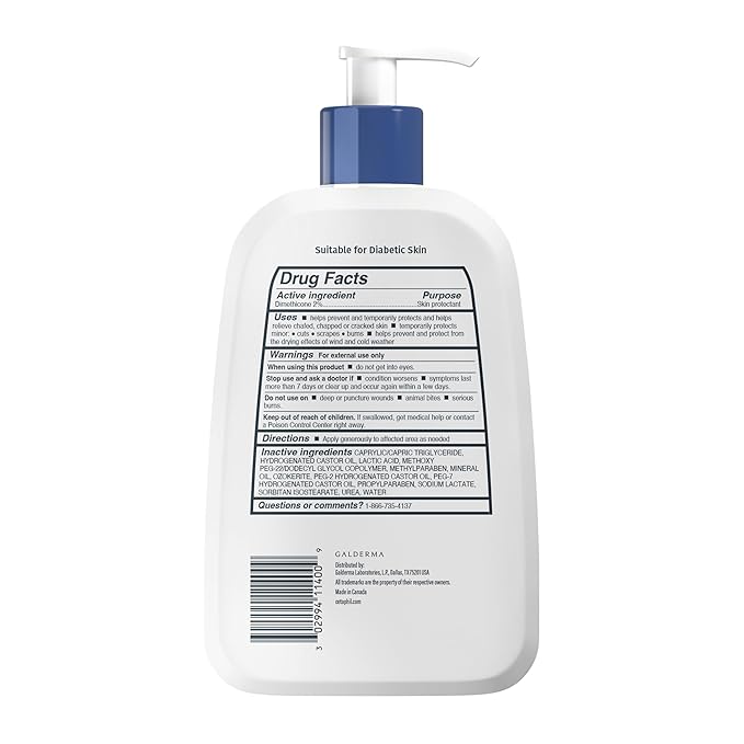 Cetaphil Cracked Skin Repair Lotion, 16 oz, For Very Rough & Cracked, Sensitive Skin, 24 Hour Hydration, Protects & Hydrates Cracked Skin, Hypoallergenic, Fragrance Free