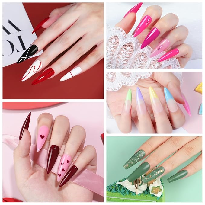 COSCELIA 25PCS Gel Polish Set Fall Winter Colors Gel Nail Polish Soak Off with Glossy Matte Silver Golden Glitter Top Coat Red Brown Black White Green Purple DIY Christmas Gifts for Women Teens Girls