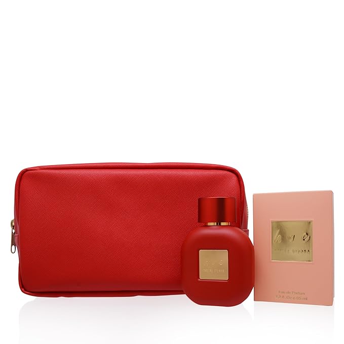 Hayley Kiyoko HUE Eau De Parfum Gift Set – 2.2 oz EDP Spray + Red Toiletry Bag | Luxury Women’s Fragrance, Long-Lasting Floral Scent, Gift for Her