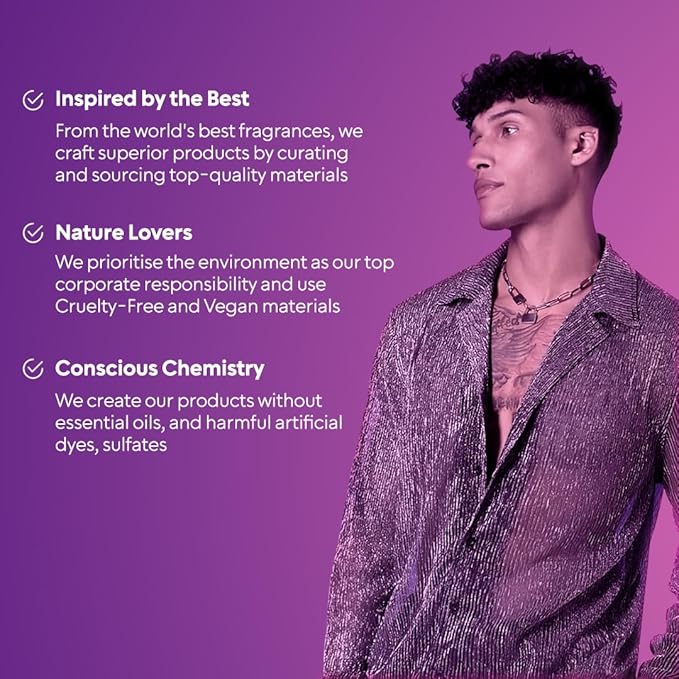 BellaVita Luxury KLUB Men's Eau De Parfum (100ml) | Intense, Masculine Party Perfume for Men | Notes: Lemon, Jasmine, Rose, Musk, Amber and Patchouli | Made with Premium Long-Lasting Perfume Oils