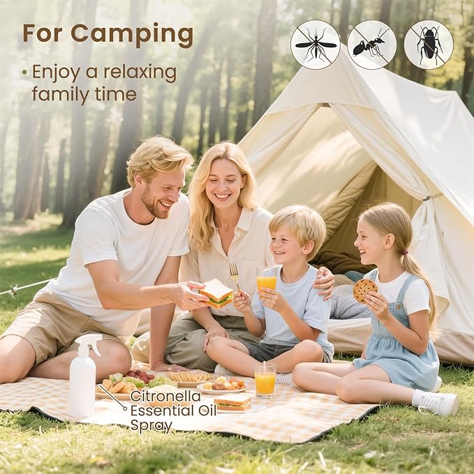 HIQILI 100ML Citronella Oil for Homemade Sprays, Add to Diffuser, 100% Pure and Natural Undiluted 3.38 Fl Oz