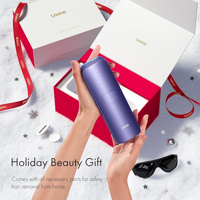 Ulike Laser Hair Removal for Women and Men, Air 3 Ice-Cooling IPL Hair Removal Device for Nearly Painless & Long-Lasting Results, 3 Modes & Auto Flashing for Fast Full Body Hair Removal from Home