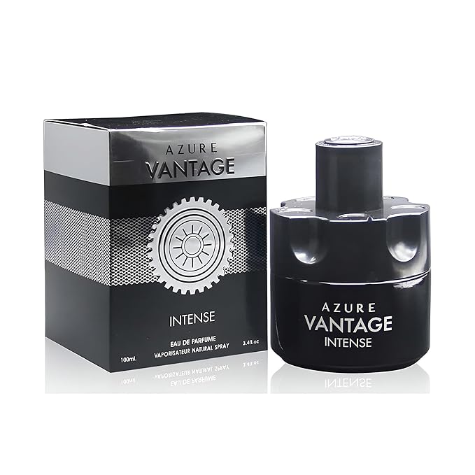 Azure Intense Sensual Woody Fragrance for Men | Long Lasting Cologne Aromatic Scent, Eau de Parfum Natural Spray - Great Holiday Gift, 3.4 Fl Oz/100 Ml