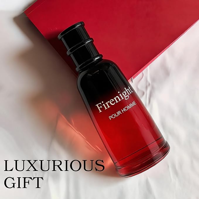 Firenight Long-Lasting Cologne for Men | Spicy Citrus - Bergamot, Lemon, Nutmeg Scent | Eau de Toilette 100ml Spray | Day to Night Fragrance