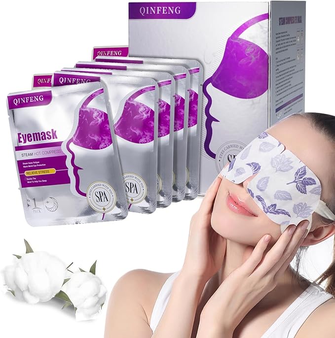 18 Packs Steam Eye Mask for Dry Eyes Self Heating Masks Cornea Care Rest Disposable SPA Warm Compress,Eye Mask for Sleep,Stye Eye Treatment,Reduce Eye Fatigue Travel Essentials(Unscented)