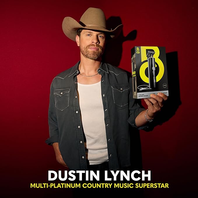 The Beard Club Professional T-Blade Beard Trimmer for Men with Straight Razor - Barber Electric Shaver & Hair Clippers for Men – Zero Gapped Cordless Hair Trimmer & Edger, Line Up Grooming Kit