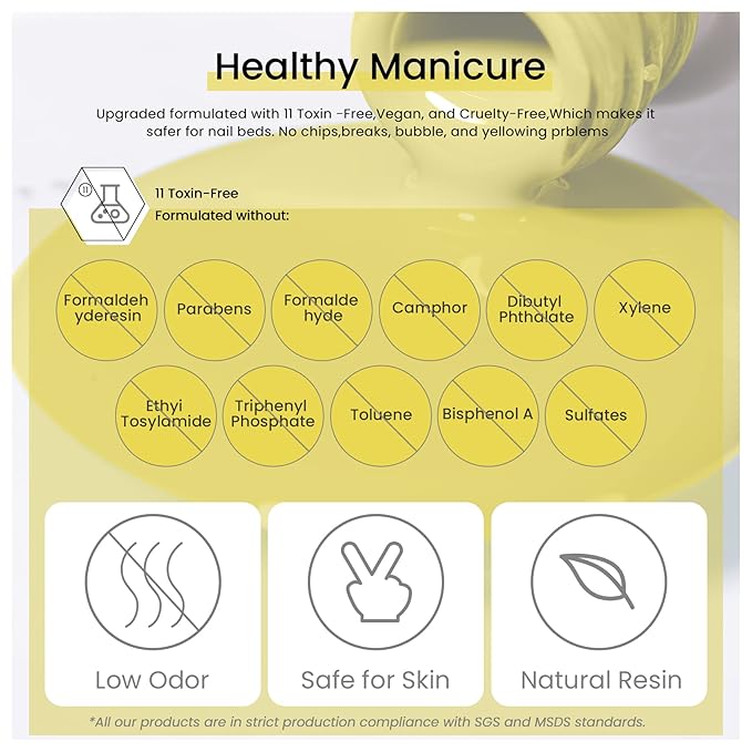 MAYCHAO 15ML Yellow Gel Nail Polish 1Pc Lemon Yellow Gel Polish Soak Off UV LED Nail Polish Nail Art Starter Manicure Salon DIY at Home, 0.5 OZ