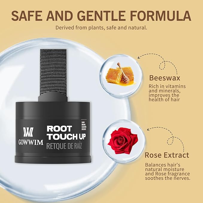 Hairline Powder (Blonde) - Instantly Conceal Gray Roots, Thin Hair Touch-Up, Hair Color Shadow Cover, 4g