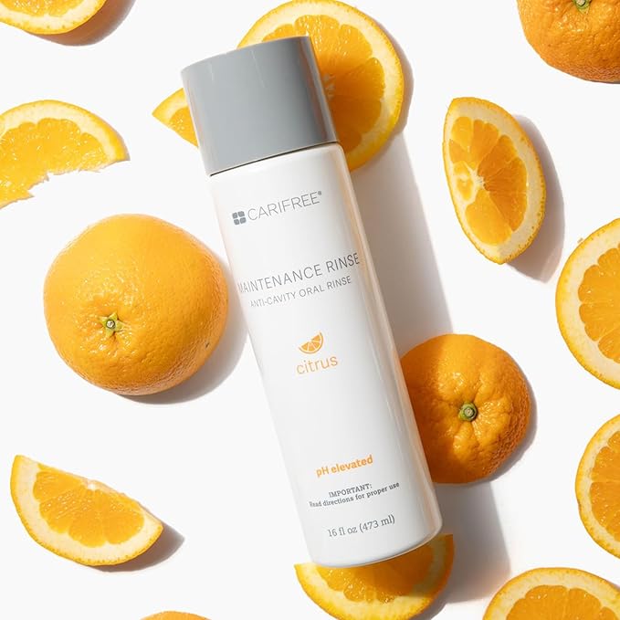 CariFree Maintenance Rinse, Citrus Flavored, Anti-Cavity Fluoride Mouthwash, Dentist Recommended, Prevents Oral Decay, Freshens Breath, Alcohol-Free, Neutralizes pH (Previously CTx3)