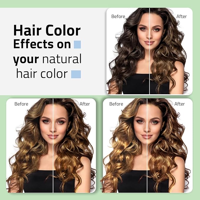 Leorx Hair Dye shampoo, Chestnut Brown 3 In 1 Color Shampoo Instant Herbal Coloring Shampoo Refresh Hair For Women&Men - Tintes Para El Cabello Profesional