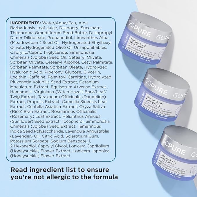 goPure Tighten and Lift Neck Cream- Clinically Tested