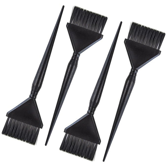 Classic Hair Dye Brushes - 4 Standard Size Tint Brushes for Hair Color - Hair Dye Brush Applicator - Hair Coloring Brush - Color Brushes for Hair Salon - Highlight Brush