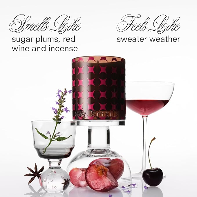 Boy Smells Starry Spice Candle – Holiday Candle with Sugar Plum, Cranberry & Red Wine – Spiced Festive Soy Wax Candle – 8.5oz