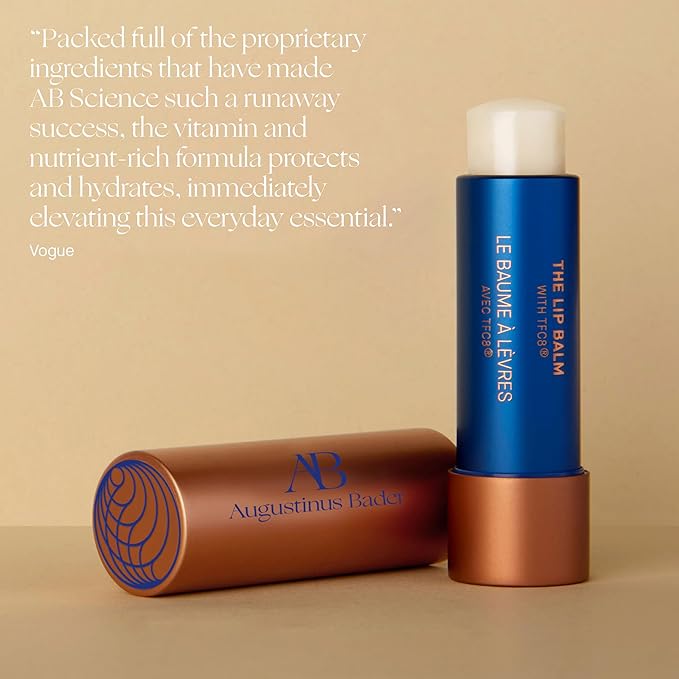 Augustinus Bader The Lip Balm – Luxury Nourishing & Hydrating Treatment Balm – Smooths, Softens & Restores Dry, Chapped Lips – Lightweight, Long-Lasting Moisture – 4 g / 0.14 oz