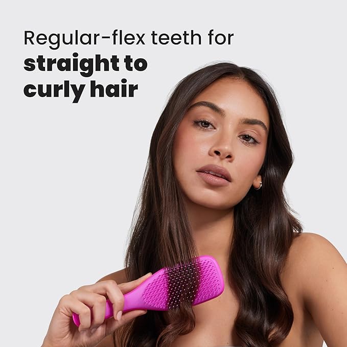 Tangle Teezer Ultimate Detangler Brush for Wet & Dry Hair, Eliminates Knots & Reduces Breakage for All Hair Types, Runway Pink