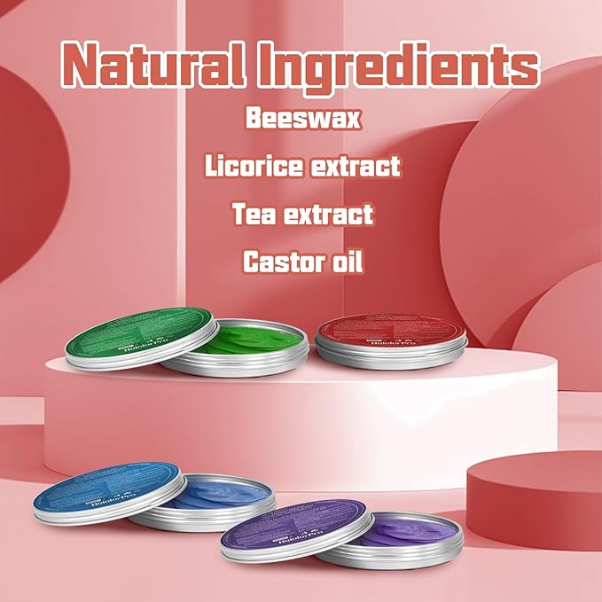 4 Colors Temporary Hair Color Wax, Temporary Hair Dye Red Purple Blue Green Washable, Temporary Hair Wax Color for Kids Women Men, Gifts for Teen Girls,Boys,Kids,Halloween,Cosplay,Party