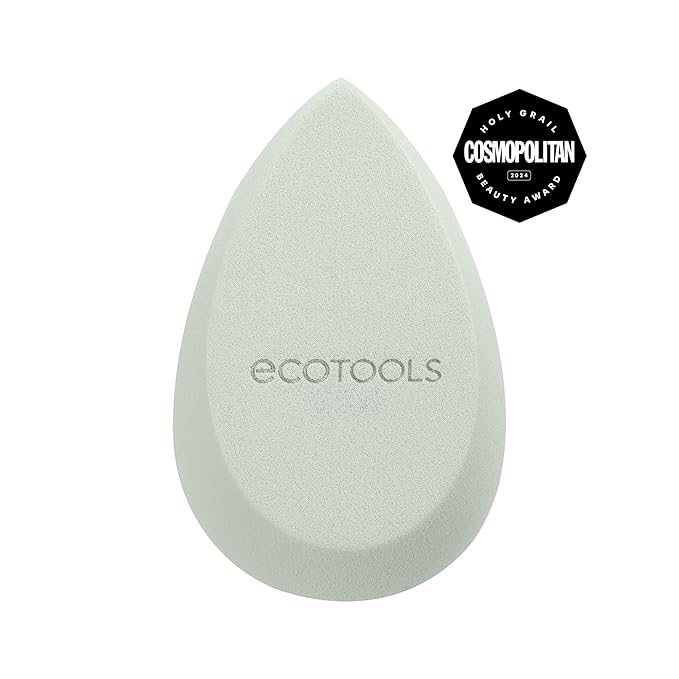EcoTools Blurring Blender Makeup Sponge, Makeup Blending Sponge For Blurred Skin, For Liquid & Cream Foundation, Cloud Coverage Memory Foam, Eco Friendly, Latex Free, Cruelty-Free & Vegan 1 Count