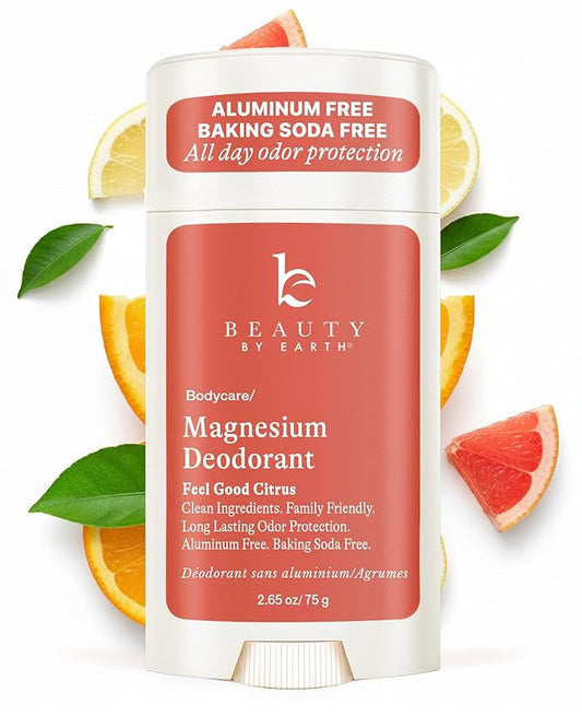 Aluminum Free Deodorant for Women & Men - USA Made with Natural & Organic Ingredients, Fresh Long-Lasting Odor Protection, Baking Soda Free, Non-Irritating Magnesium Deodorant, Sensitive Skin Safe