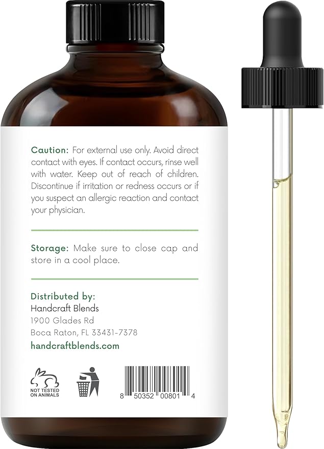 Handcraft Blends Tea Tree Essential Oil – Huge 4 Fl Oz – 100% Pure and Natural – Premium Grade Essential Oil for Diffuser and Aromatherapy, Skin, Massage, Candle and Soap Making Fragrance
