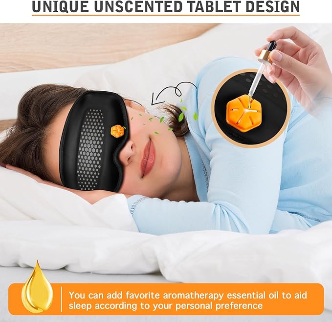 Cordless Heated Eye Mask - Removable Scent Pads, 1200mAh Rechargeable Heated Eye Masks for Dry Eyes,Cordless Eye Heating Pad for Stye Eye Treatment, Warm Compress for Eyes, Gifts for Men Women