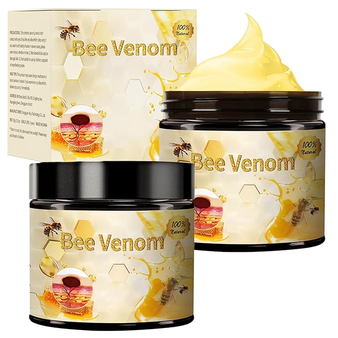 Bee Venom Treatment Cream, 2025 New Professional Bee Venom Repair Cream, For All Body Parts(2 Bottles)