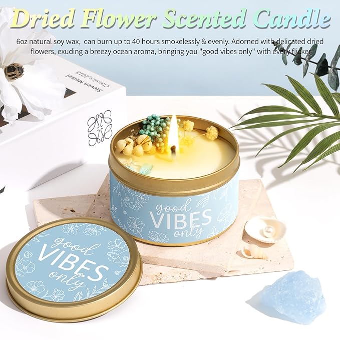 Spa Gifts for Women Bath Gift Set, Ocean Relaxing Spa Gift Baskets Home Bath Set Self Care Kit Care Package Thank You Get Well Christmas Birthday Gifts for Women Mom Her Friends Sister Wife Grandma