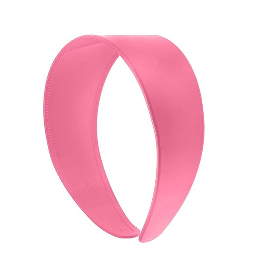 Motique Accessories Neon Pink 2 Inch Hard Plastic Headband with Teeth Women and Girls wide Hair band