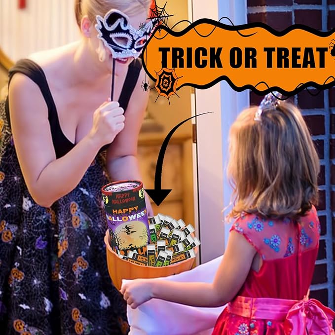 Yopela 76 Pack Halloween Natural Lip Balm Bulk with Vitamin E and Coconut Oil Lip Care Set - Moisturizing, Soothing, and Repairing Dry and Chapped Lips
