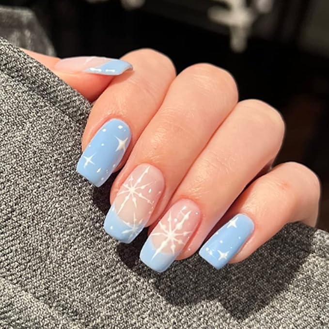 MAYCHAO 15ML Baby Blue Gel Nail Polish 1Pc Light Pastel Blue Gel Polish Soak Off UV LED Nail Polish Nail Art Starter Manicure Salon DIY at Home, 0.5 OZ