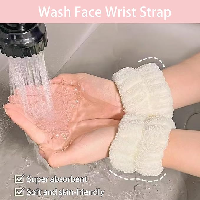 Skincare Face Wash Spa Headband and Wristband Set Top Knotted Headbands Big Hair Claw Clips Butterfly Hair Accessories Quilted Makeup Bag Blank Cards Gifts for Women and Teen Girl Gifts Trendy Stuff