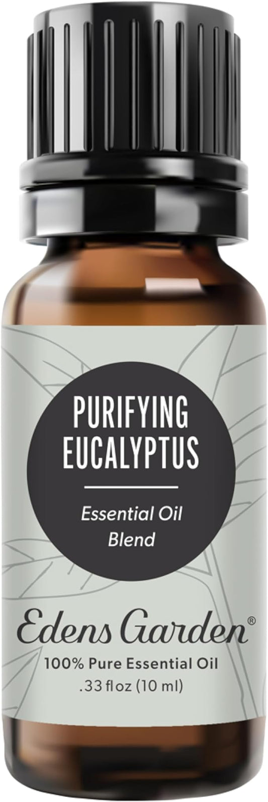 Edens Garden Purifying Eucalyptus Essential Oil Blend- 100% Pure Premium Grade, Undiluted, Natural, Therapeutic, Aromatherapy, The Best for Diffusing, Skin, Hair, Humidifiers 10 ml (.33 fl oz)