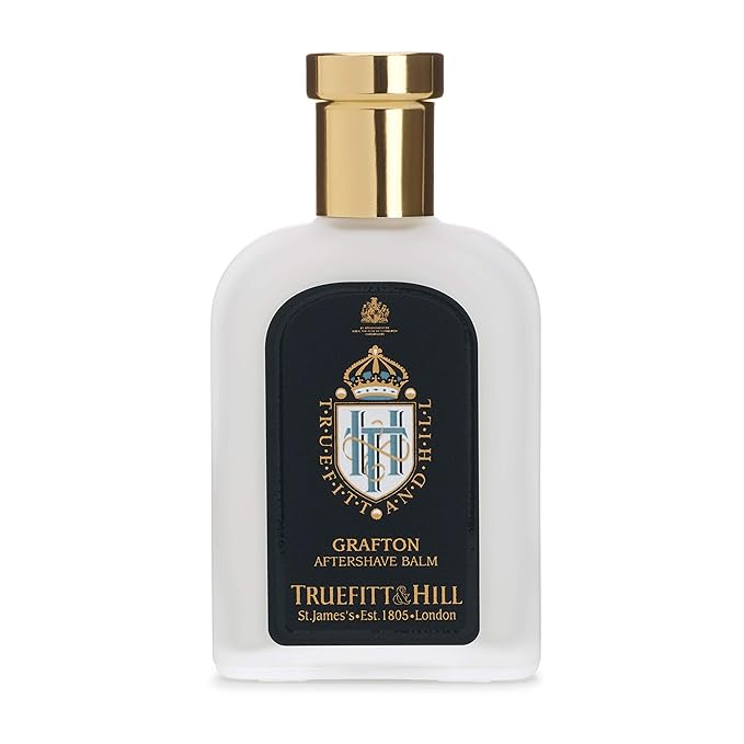 Truefitt & Hill Luxury Aftershave Balm - Grafton - Premium Soothing Moisturizer with Aloe Vera Extract - 3.38 oz.