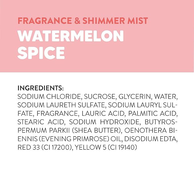Onyx Professional Hydrating Shimmer Mist with Squalane & Prickly Pear Seed Oil, Watermelon Spice, 6.5 fl oz, 2pk - Shimmer Hair and Body Mist Creates a Radiant Glow with Lightweight Moisture