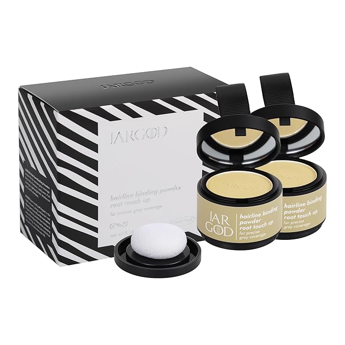 Root touch up powder Hairline Powder for root cover up temporary root concealing powder for Women & Men, for instant gray hair cover up (Light Blonde, 0.14 Ounce (Pack of 2))