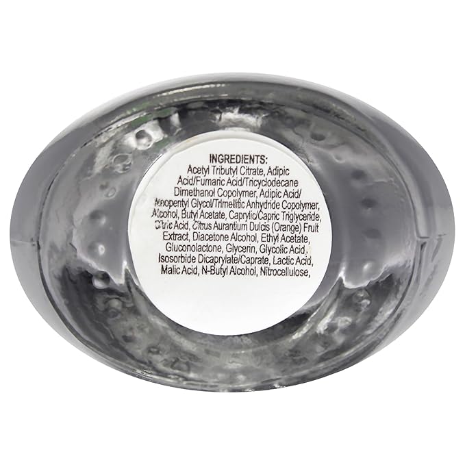 Nailtopia - Plant-Based Chip Free Nail Lacquer - Non Toxic, Bio-Sourced, Long-Lasting, Strengthening Polish - Back to Basics (Dark Grey) - 0.41oz