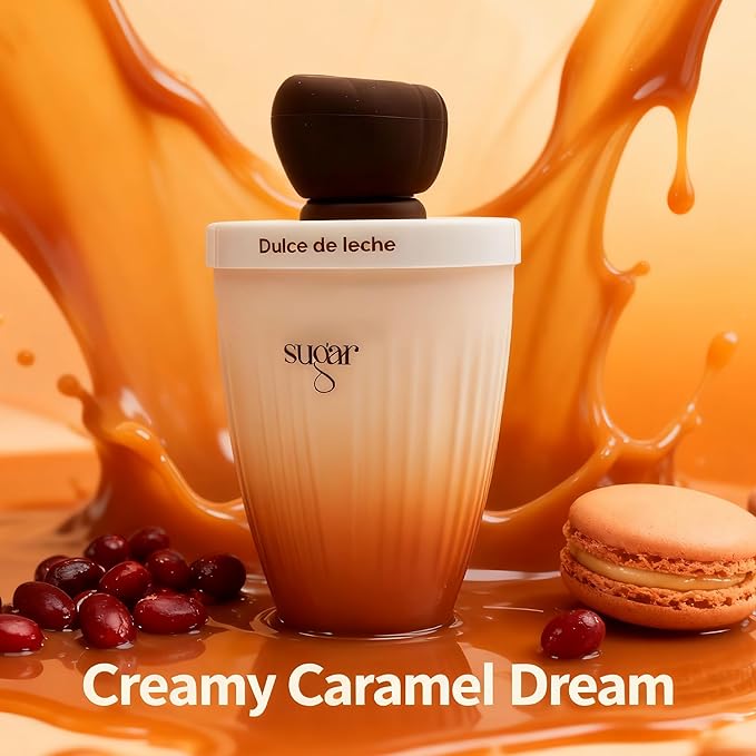 Dulce de Leche Perfume for Women, Sweet Scent with Vanilla & Tonka, Long Lasting EDP Fragrance for Daily Use, Sweetly Charming 3.4 Fl Oz