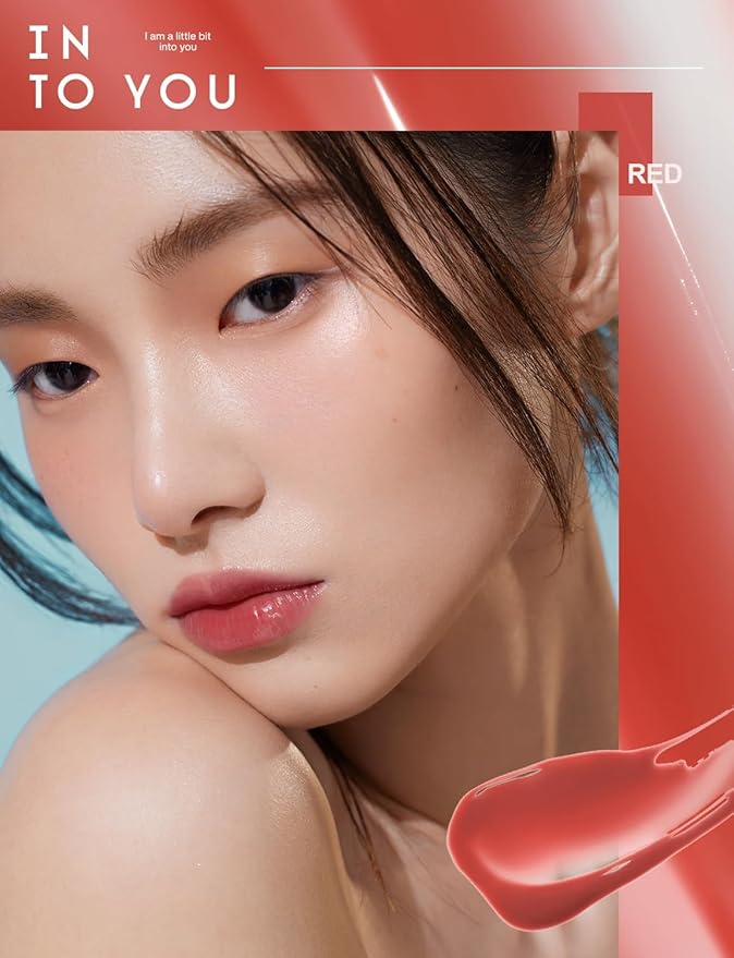 INTO YOU Lip Stain Long Lasting, Lip Gloss, Lip Tint, Lip Plumper Gloss, Glitter Lip Gloss, Liquid Lipstick, Vivid Color, Smudge-Proof, Lightweight, Naturally Moisturizing, Lip Oil For Dry Lips (CC04)