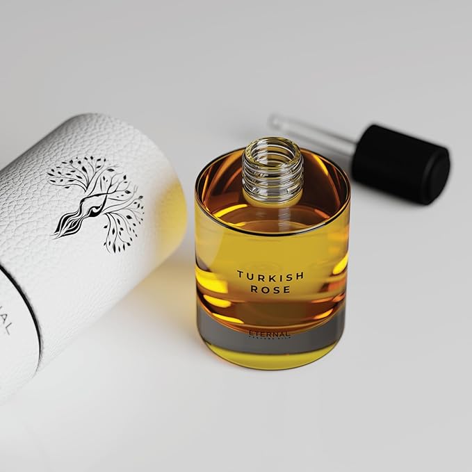 Turkish Rose Perfume Oil | Long Lasting Perfume Oil for Women and Men (Unisex) - 50ml with 30ml Turkish Rose (Pack of 2)