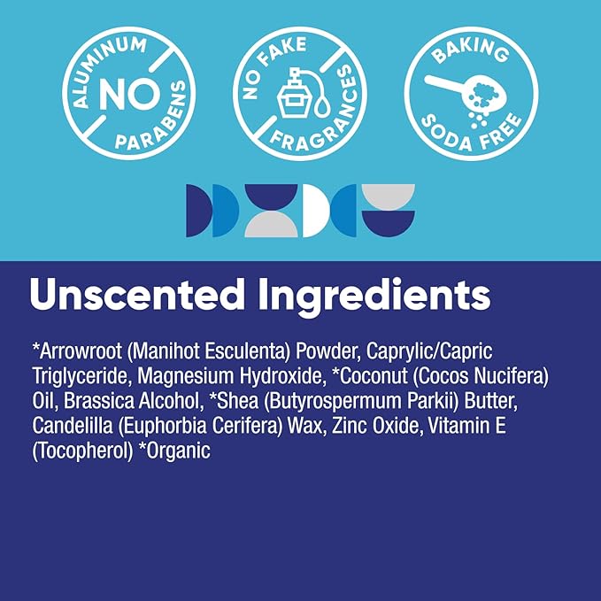 Pretty Frank Natural Aluminum-Free Deodorant Stick, Baking Soda-Free, Unscented (2-Pack) | Sensitive Skin Friendly, Effective Odor Control for Women & Men, Organic Ingredients, No Added Fragrance