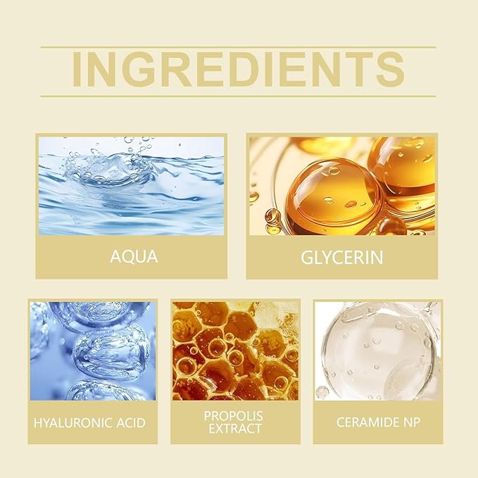 Toner for Face, Hydrating Face Toner with Propolis Extract & Hyaluronic Acid, Nourishing & Soothing, Skin Care for Radiant Glass Skin, 3.38 Fl. Oz