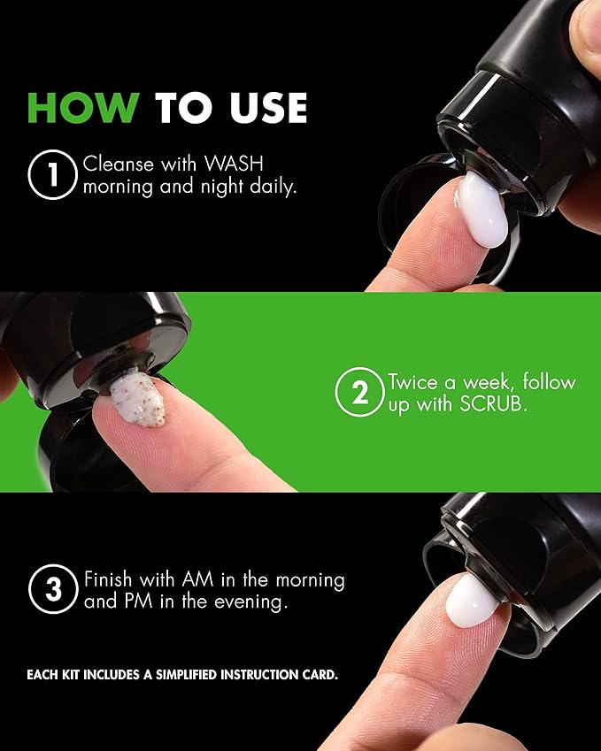 Tiege Hanley Skin Care Set for Men, Essential Routine, System Level 1, Daily Face Wash, Facial Scrub, Moisturizer With SPF, and Night Cream for Healthy, Hydrated Skin, Men’s Skin Care, 4 Piece Kit