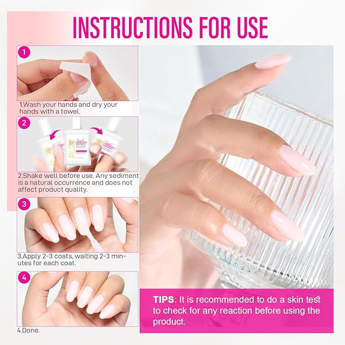 Nail Ridge Filler Hardener for Women: 15ml Milky White Nail Strengthener Protein Extra Strong and Growth - Polish Concealer for Thin and Damaged Nails