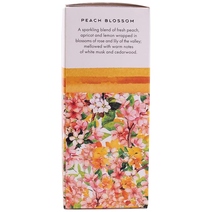 Via Mercato Soaps 25114PE Peach Blossom 50 Grams Petite Reed Diffuser