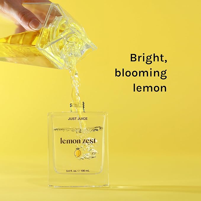 Just Juice Lemon Zest - Bright Fruity Floral Perfume - Lemon, Grapefruit, Mandarin Perfumes for Women and Men - 3.4 oz